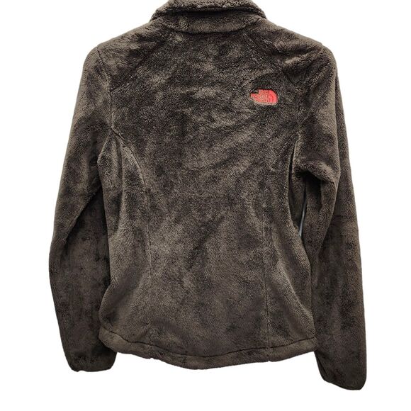 The North Face Sherpa Fleece Jacket Womens Small Brown Orange Full Zip Casual - Picture 3 of 9